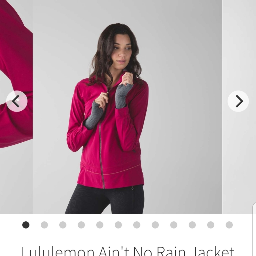 Lululemon Aint no Rain jacket size 8